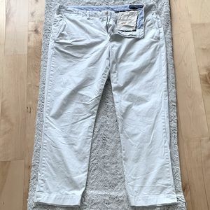 (*Free gift) Polo Ralph Lauren Men's Straight-Fit Stretch Chinos (40x30, White)